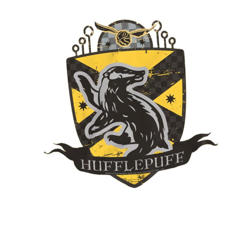 Men's Hufflepuff Quidditch Crest T Shirt