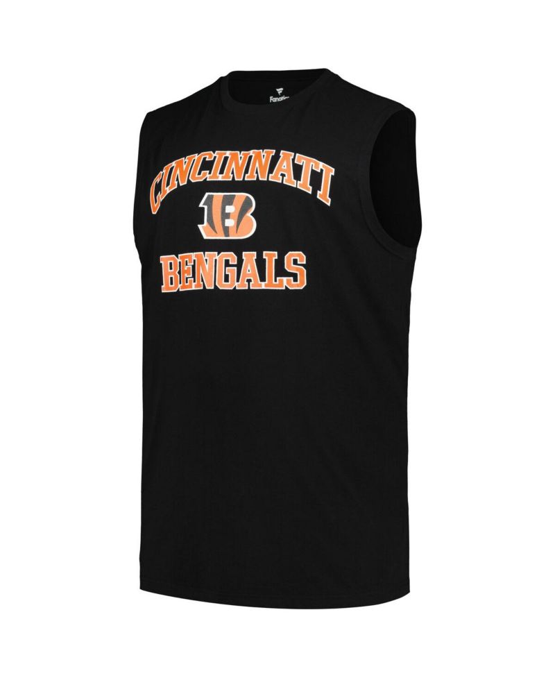 Men's Joe Burrow Black Cincinnati Bengals Big & Tall Muscle Tank Top