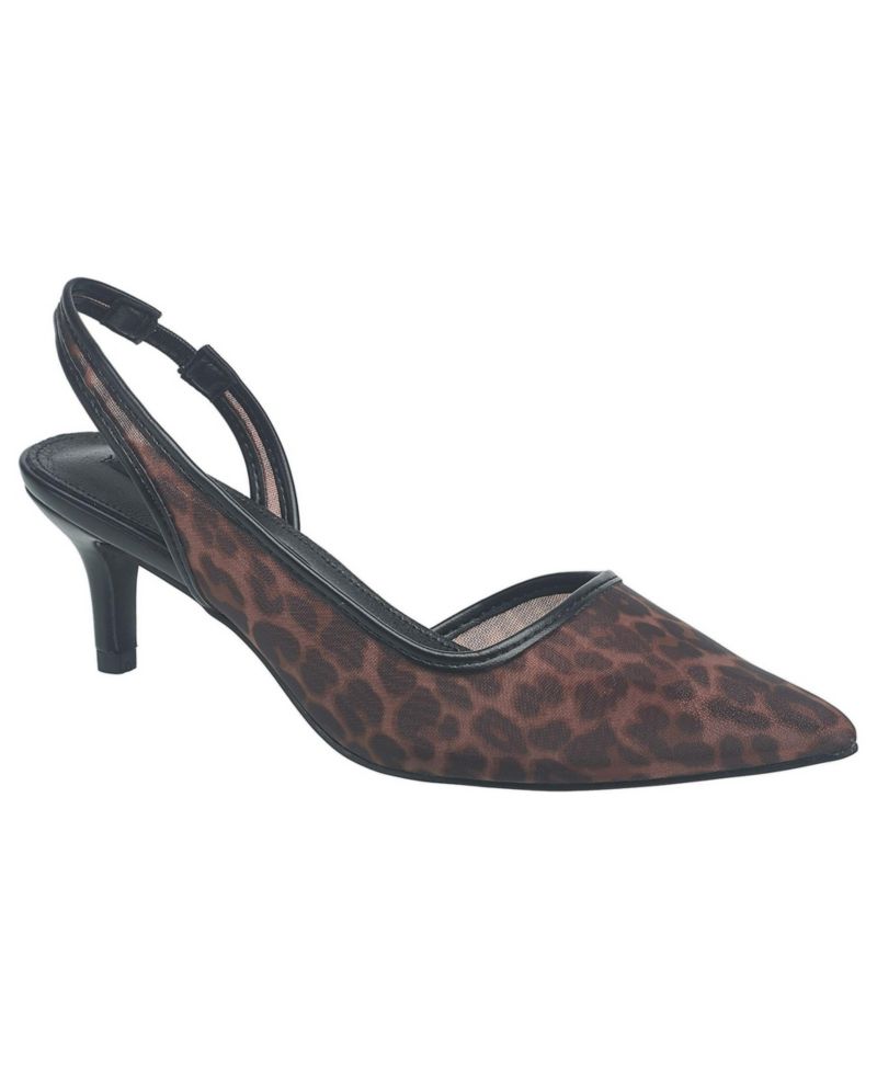 Ladies Quest Slingback Kitten Heel