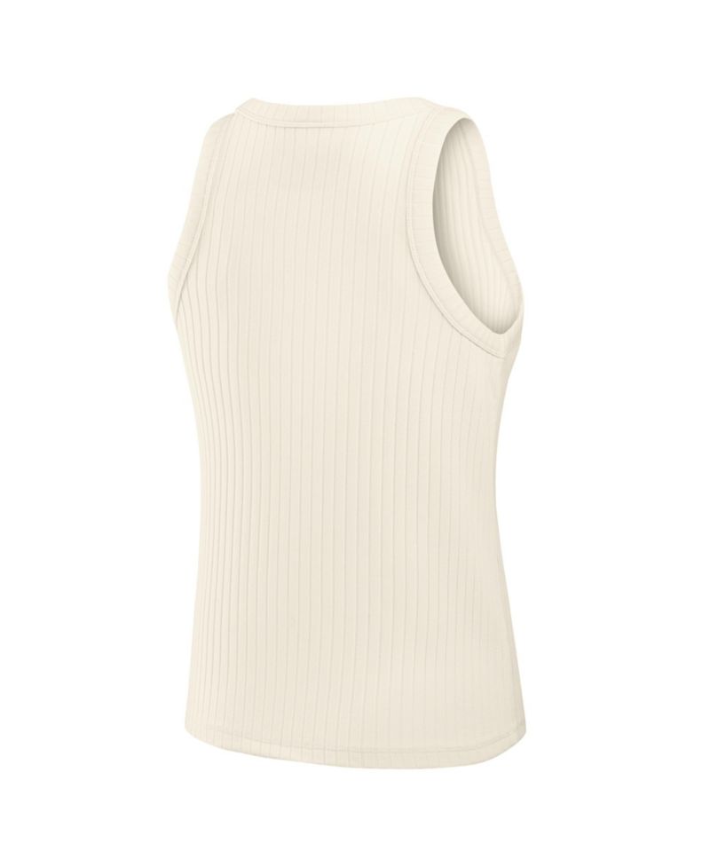 Women's San Francisco 49ers Star Play Ribbed Tri-Blend Tank Top