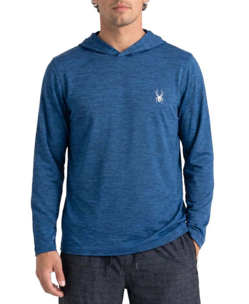 Men's Classic Heather Hooded Long-Sleeve Rash Guard