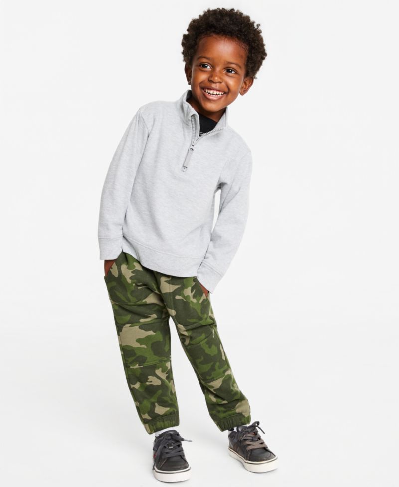 Toddler Boys' 12M-5T Camo-Print Fleece Jogger Pants