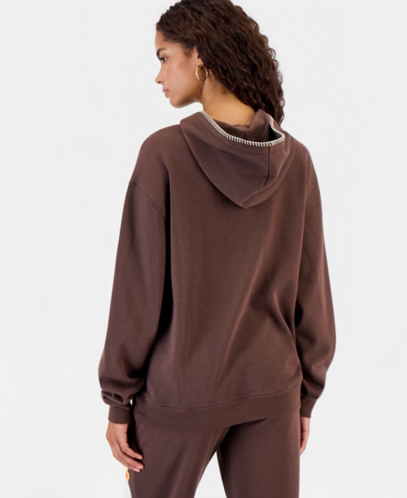 Juniors' Pooh Whipstitch Fleece Pullover Hoodie