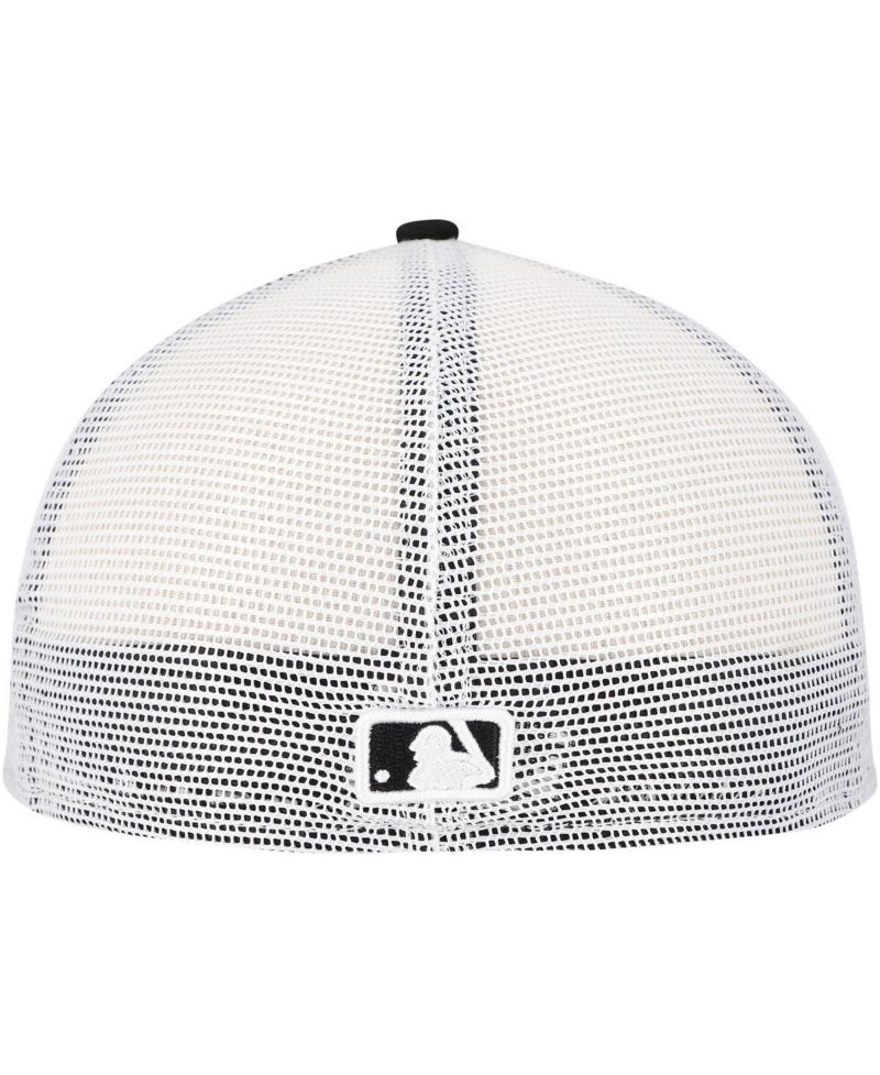 Men's Black Chicago White Sox Team Color 59FIFTY Trucker Fitted Hat