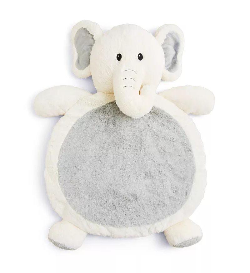 Best ever Ultra Soft Baby Mat, Afrique Elephant, Ivory/Gray