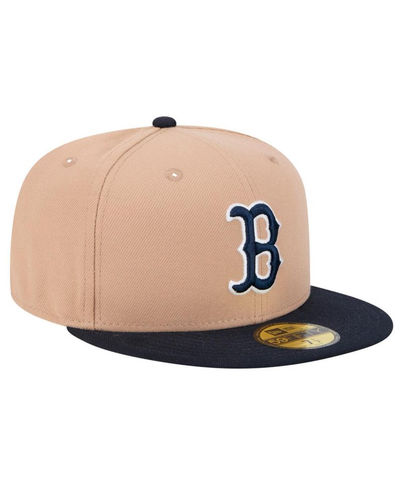 Men's Khaki Boston Red Sox 59FIFTY Fitted Hat