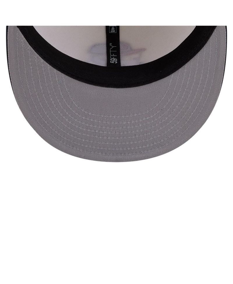 Men's Cream/Navy Washington Nationals Bullpen Cart 59FIFTY Fitted Hat