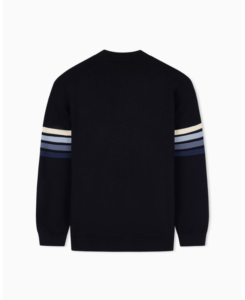 Men's 4 Stripes Cotton Sweater