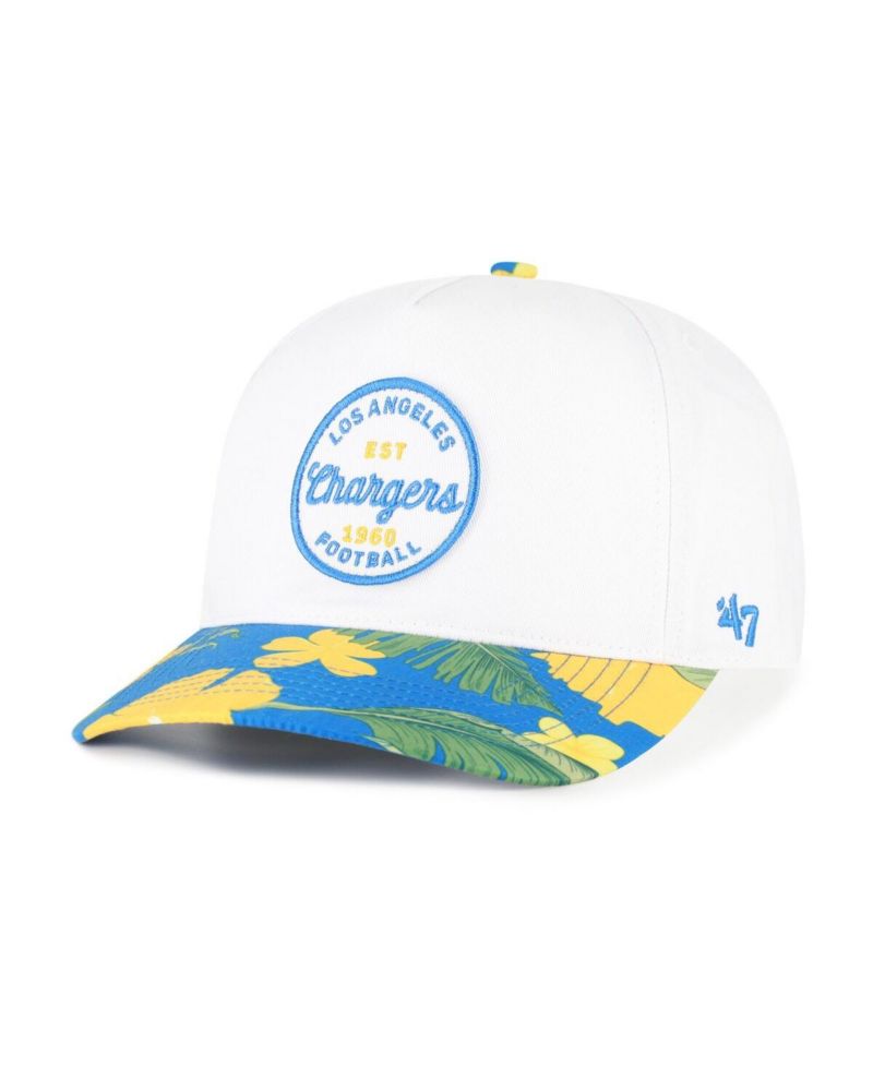 Men's White/Powder Blue Los Angeles Chargers Beach Side Hitch Adjustable Hat