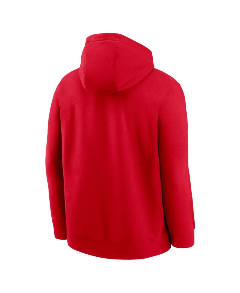 Men's Scarlet San Francisco 49ers Rewind Club Logo Pullover Hoodie