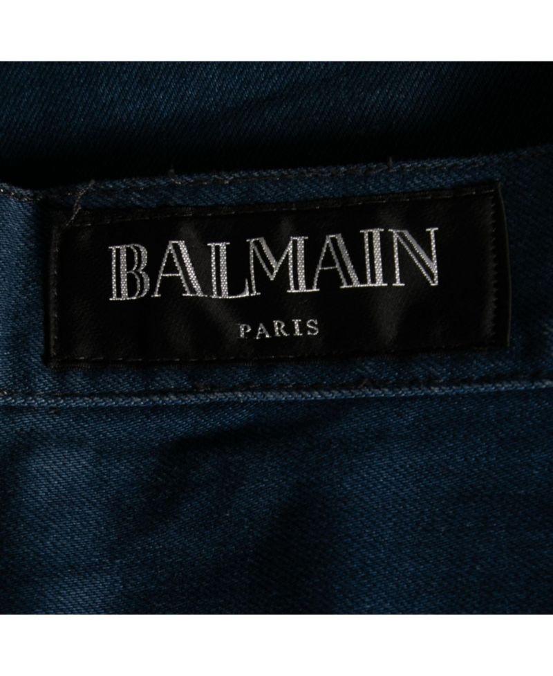 Men's Blue Denim Frayed Edged Shorts