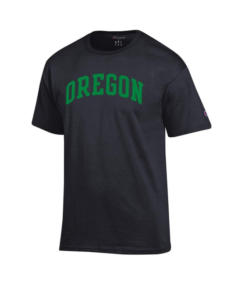 Men's Green Oregon Ducks Basic Arch T-Shirt