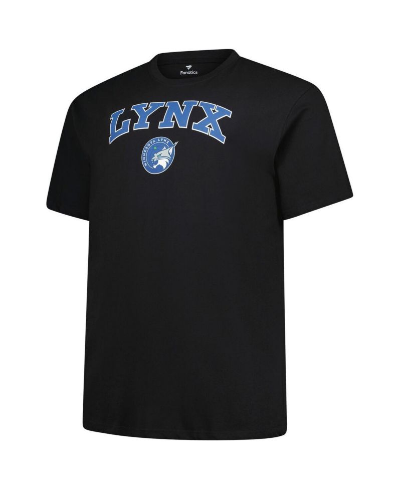 Men's Black Minnesota Lynx Big & Tall Arch Logo T-Shirt