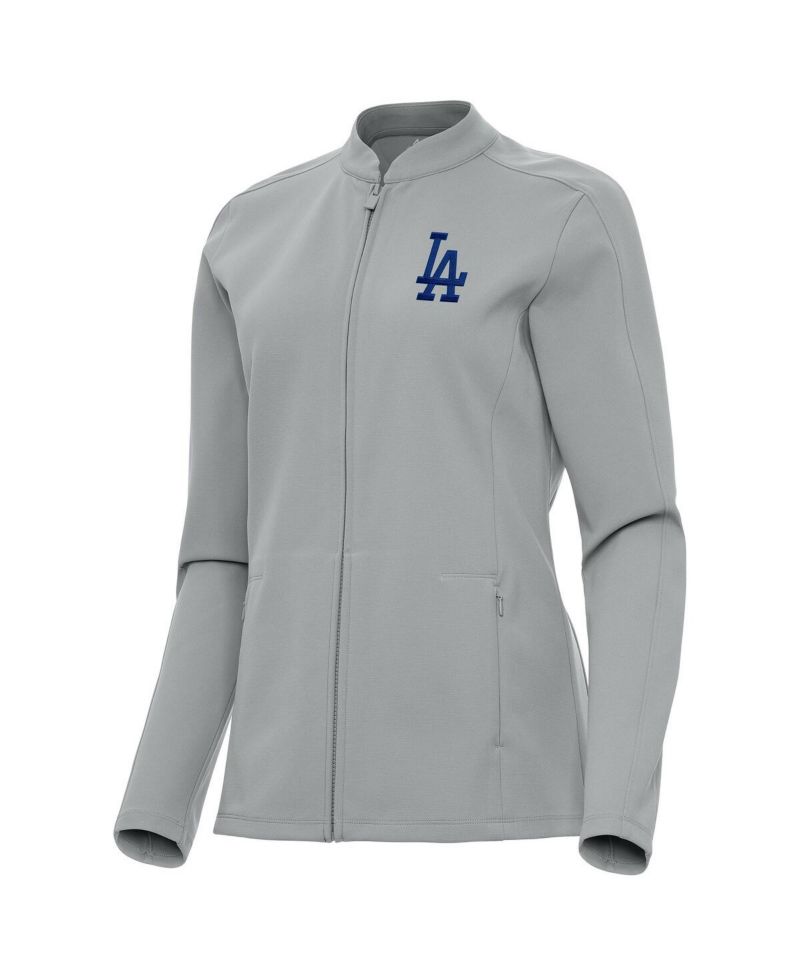 Women's Gray Los Angeles Dodgers Regard Full-Zip Jacket