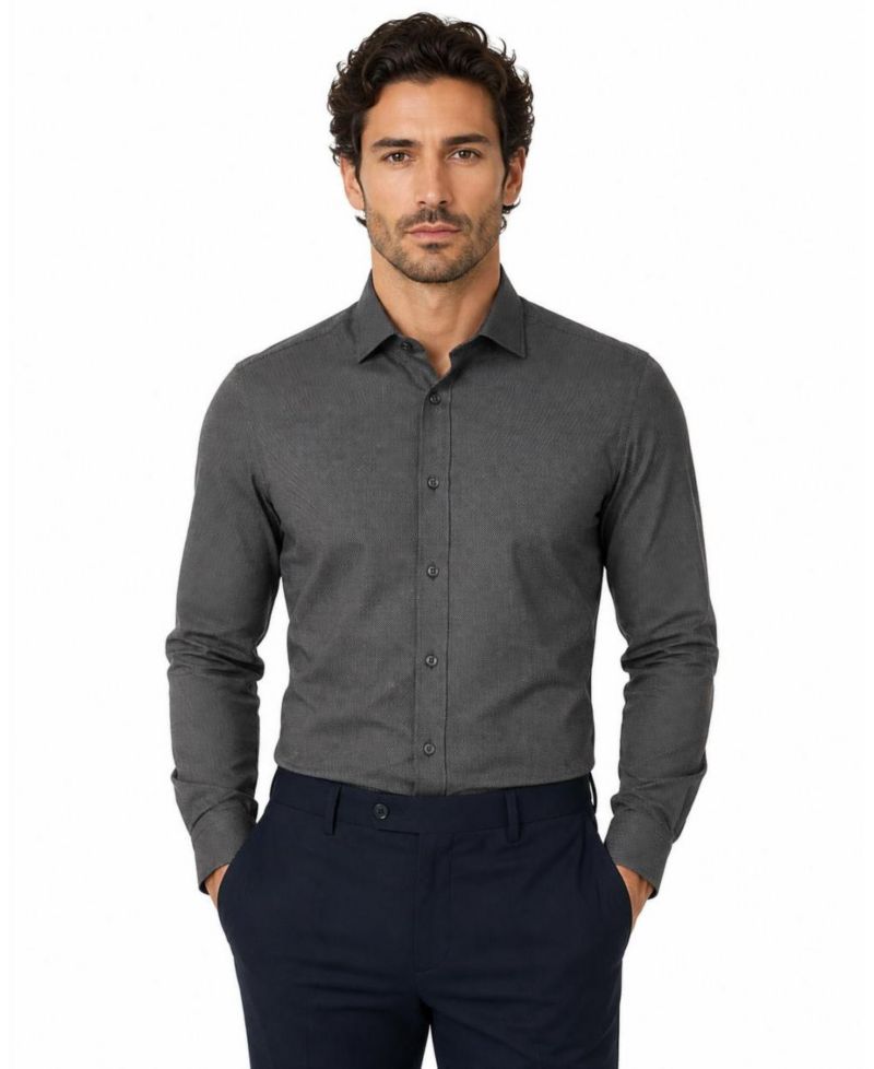 Men's Slim Fit Button-Down Shirt