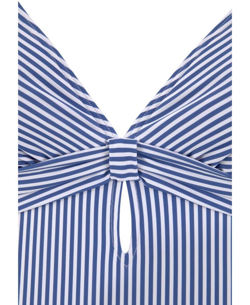 Women's Striped Everyday Comfort One-Piece Swimsuit