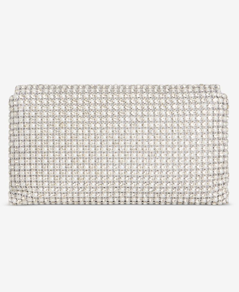 Prudence Imitation Pearl Diamond Clutch