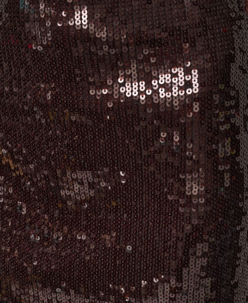 Women's Cowl Neck Sleeveless Sequin Dress