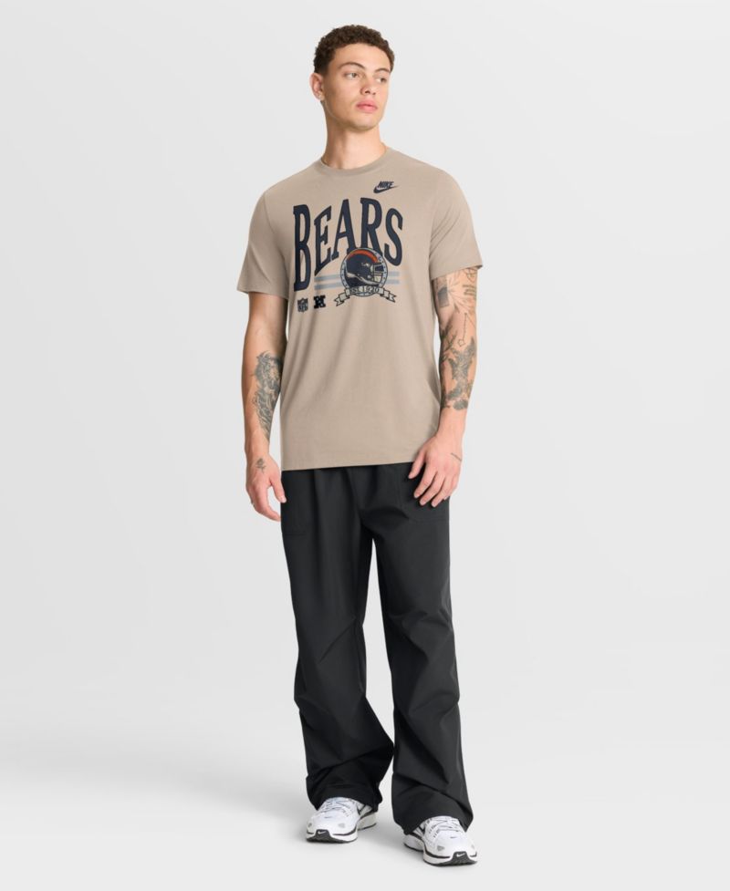 Men's Sand Chicago Bears Rewind Tri-Blend T-Shirt