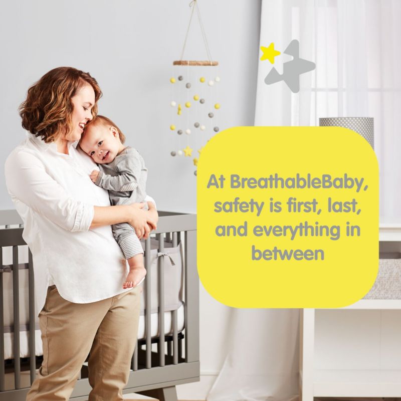 Breathable Mesh Liner for Full-Size Cribs, Classic 3mm Mesh (Size 4FS Covers 3 or 4 Sides)