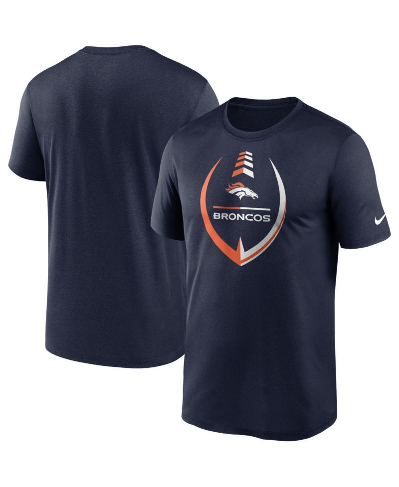 Men's Navy Denver Broncos Icon Legend Performance T-Shirt