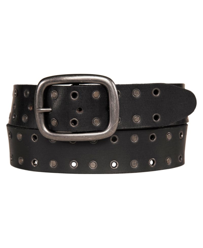 Men's Grommet and Stud Leather Belt