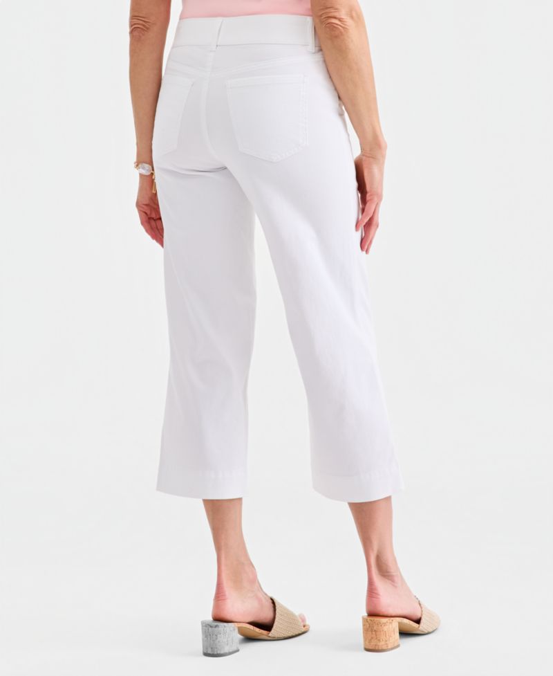 Women's High Rise Pull-On Cropped Jeans