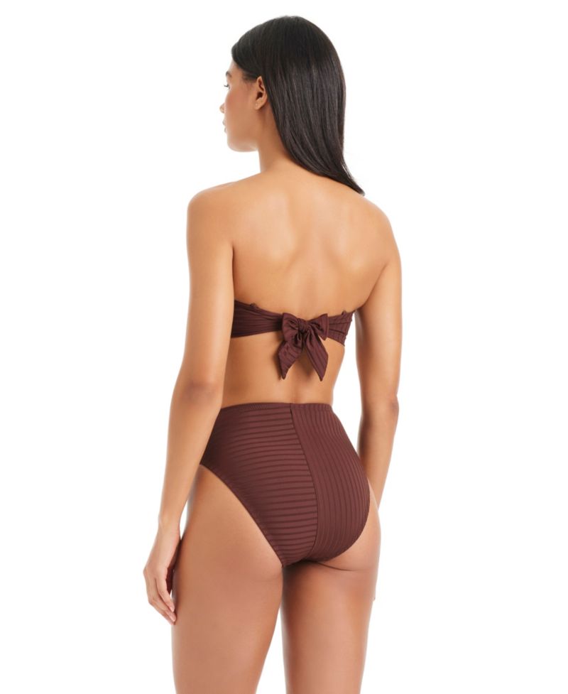 Women's Refresh Ribbed High-Rise Swim Bottoms