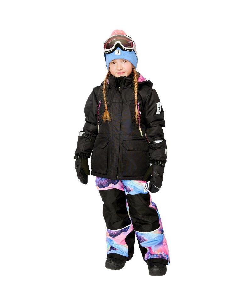 Little and Big Girl(6-16) Two Piece Teknik Snowsuit Print with Mountains