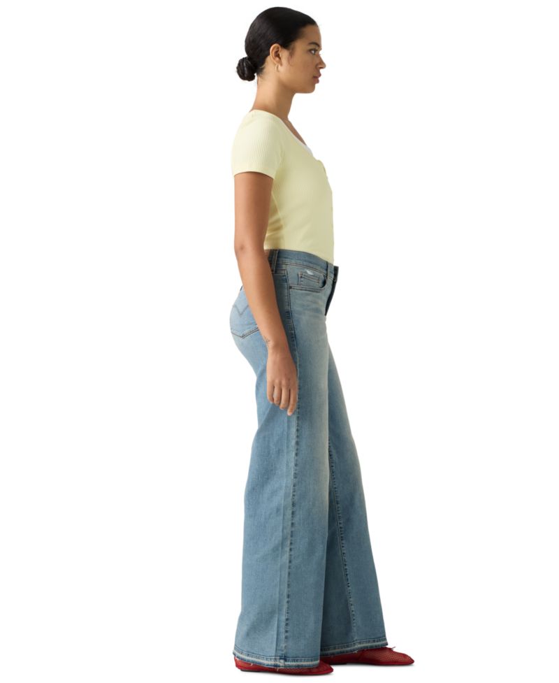 Plus Size Mid Rise 318 Shaping Wide-Leg Jeans