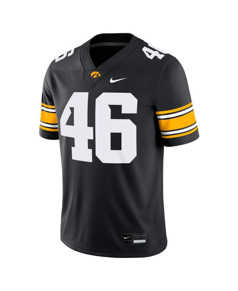 Men's George Kittle 46 Black Iowa Hawkeyes Alumni Player Game Jersey