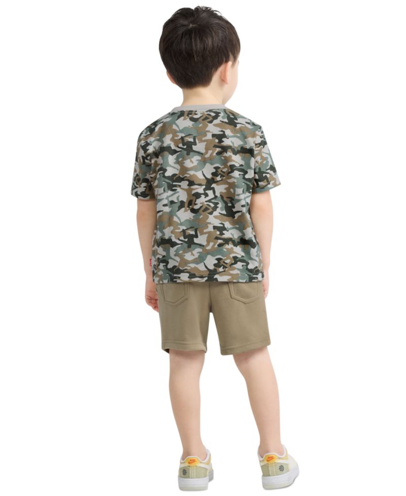 Boys' 2T-7 Graphic T-Shirt and Elastic Shorts, 2-Piece Set