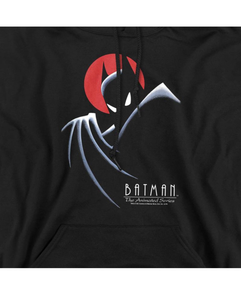 Men's The Animated Series Behind The Cape Graphic Long-Sleeve Pull-Over Hoodie
