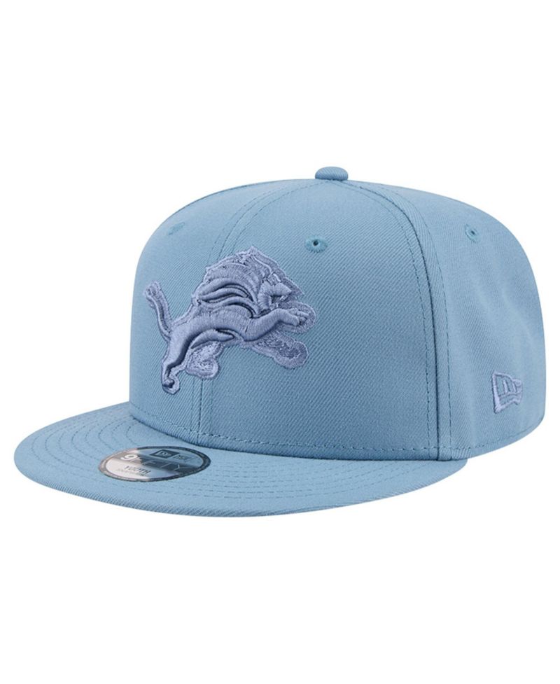Big Boys and Girls Blue Detroit Lions Color Pack A-Frame 9FIFTY Snapback Hat