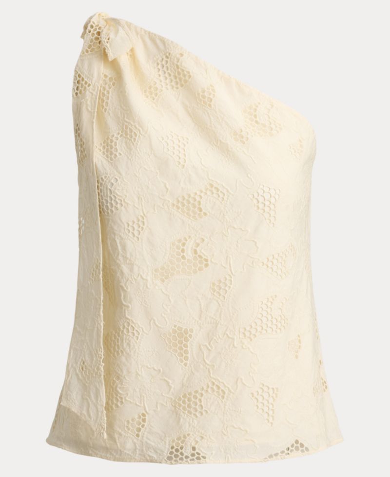 Women's One-Shoulder Tie Detail Blouse