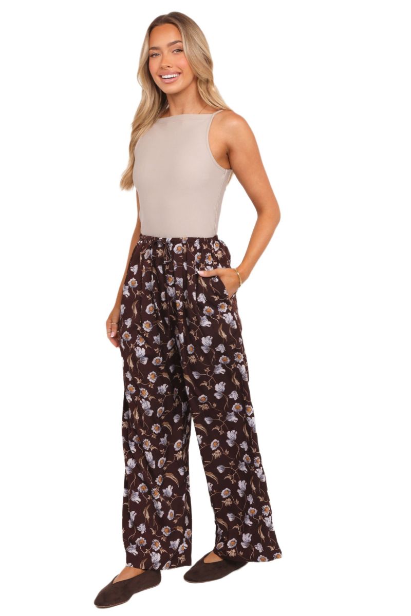 Women's Calantha Wide Leg Pants - Fall Floral