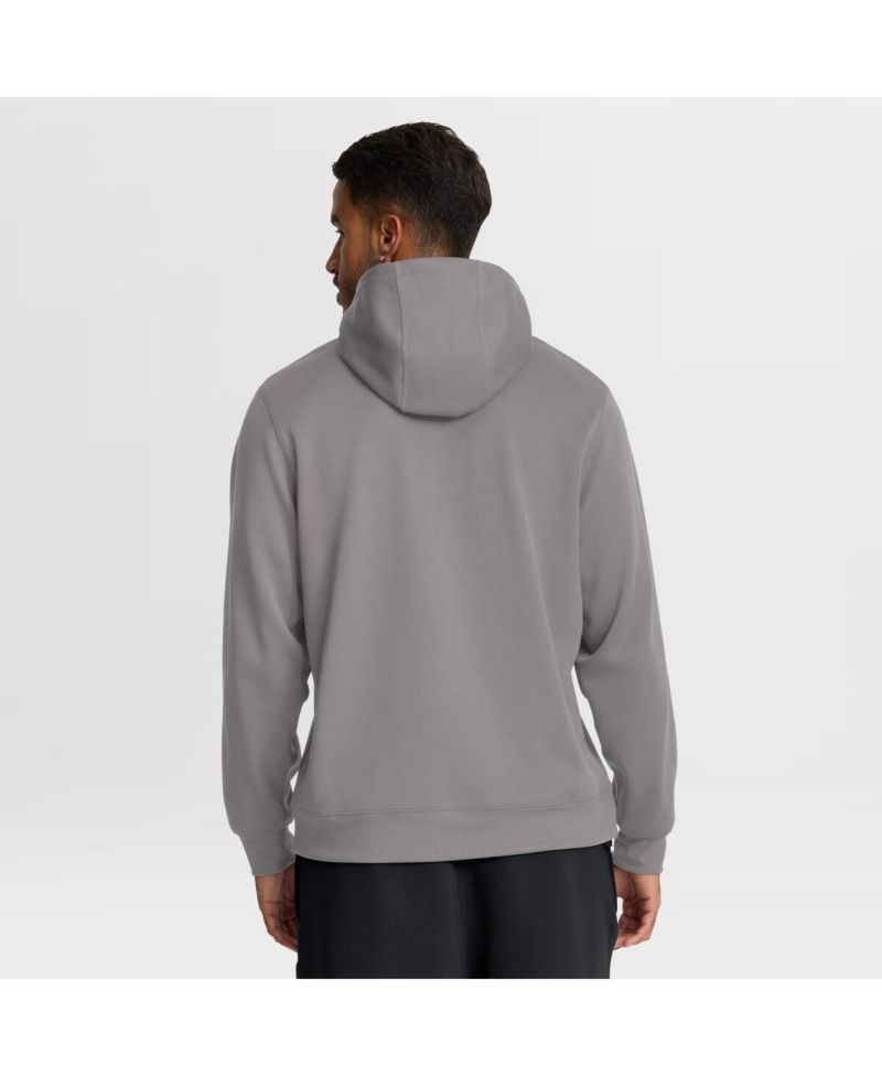 Men's Gray Ohio State Buckeyes 2025 Coaches Premium Dri-FIT Quarter-Zip Hoodie