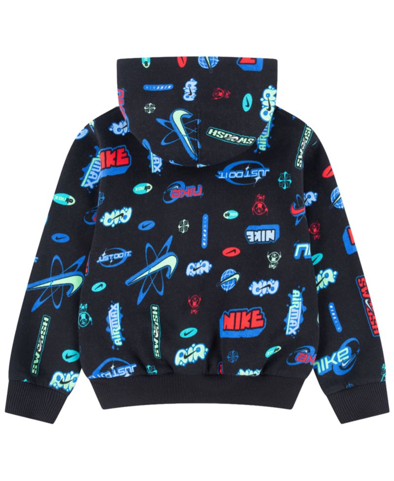 Boys' 2T-7 Logo Printed Pullover Hoodie
