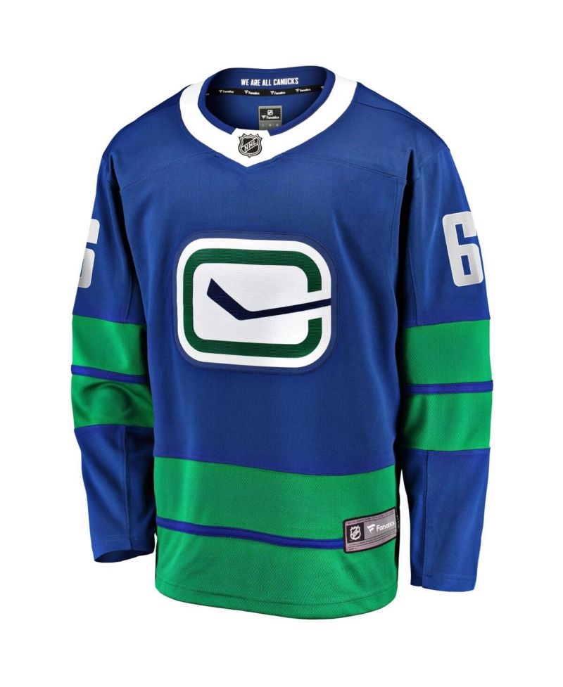 Men's Brock Boeser Blue Vancouver Canucks Premier Breakaway Player Jersey