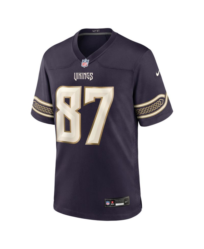 Men's T.J. Hockenson Purple Minnesota Vikings 2026 Rivalries Collection Game Jersey