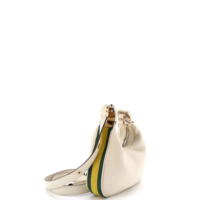 Small Attache Shoulder Bag Leather