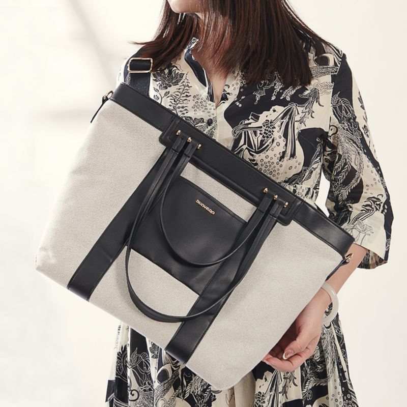 Large Canvas Diaper Tote Bag