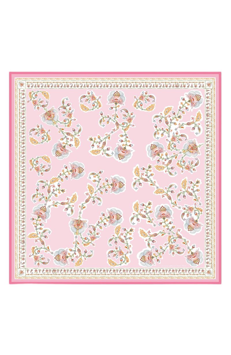Blush Charm Double Sided Silk Scarf
