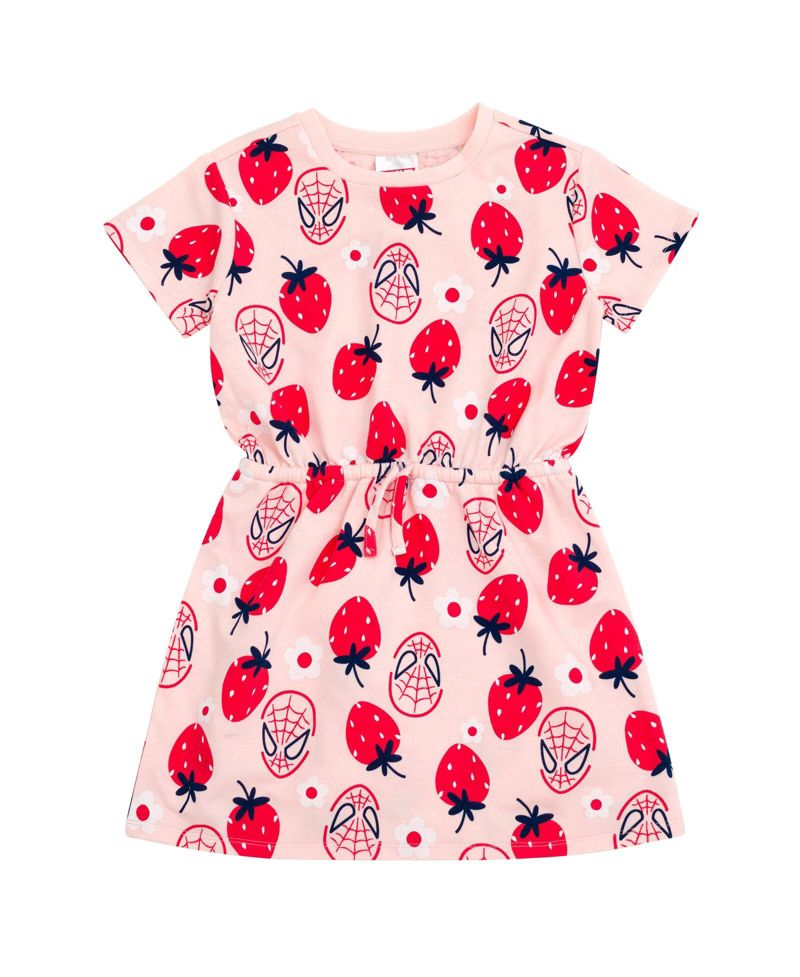 Marvel Girls French Terry Skater Dress Toddler to Big Kid
