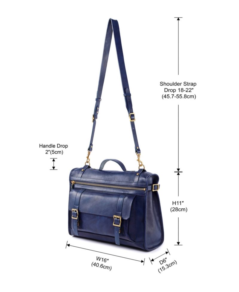 Stone Cove Leather Briefcase