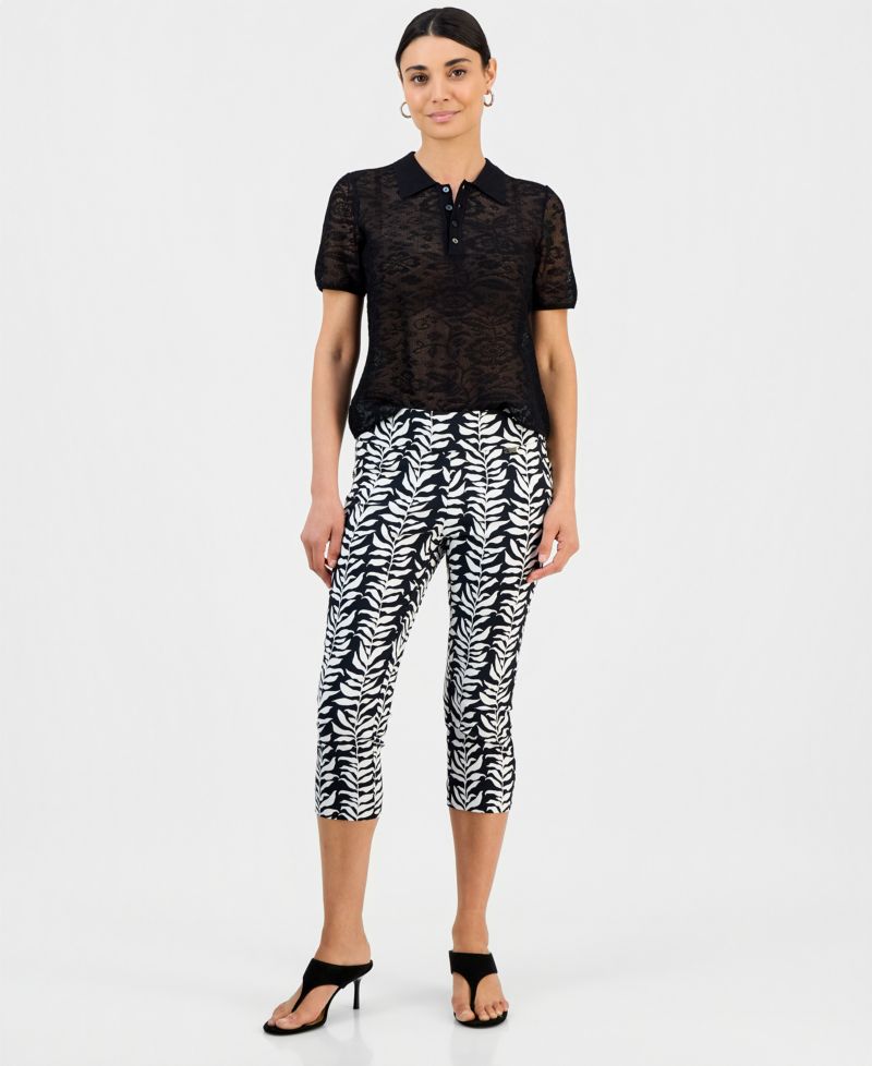 Petite Tummy-Control Pull-On Capri Pants