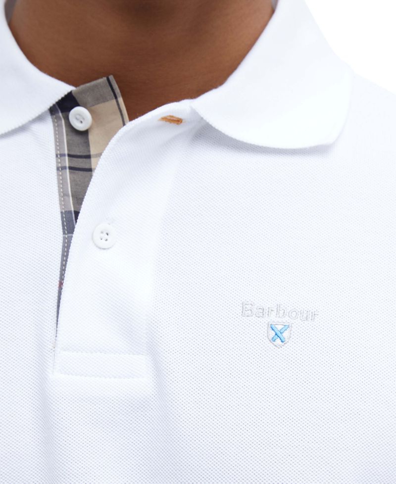 Men's Tartan Pique Short-Sleeve Polo Shirt