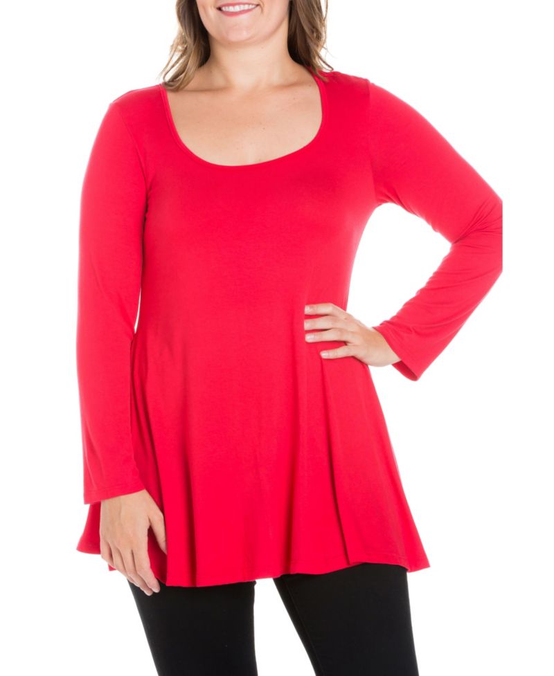 Women's Plus Size Poised Swing Tunic Top