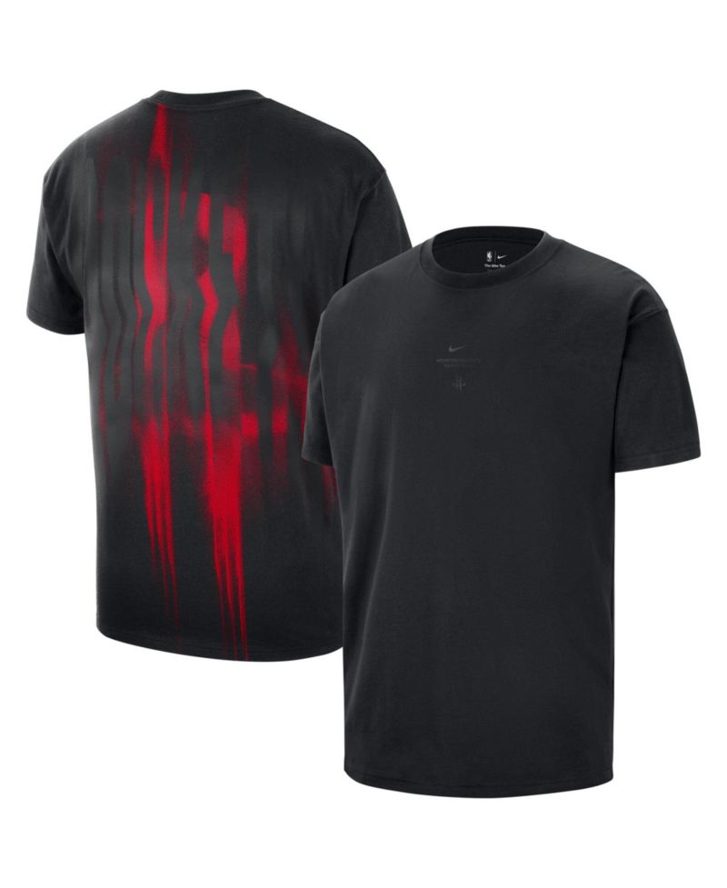 Men's Black Houston Rockets 2026 Standard Issue Pre-Game Max 90 T-Shirt