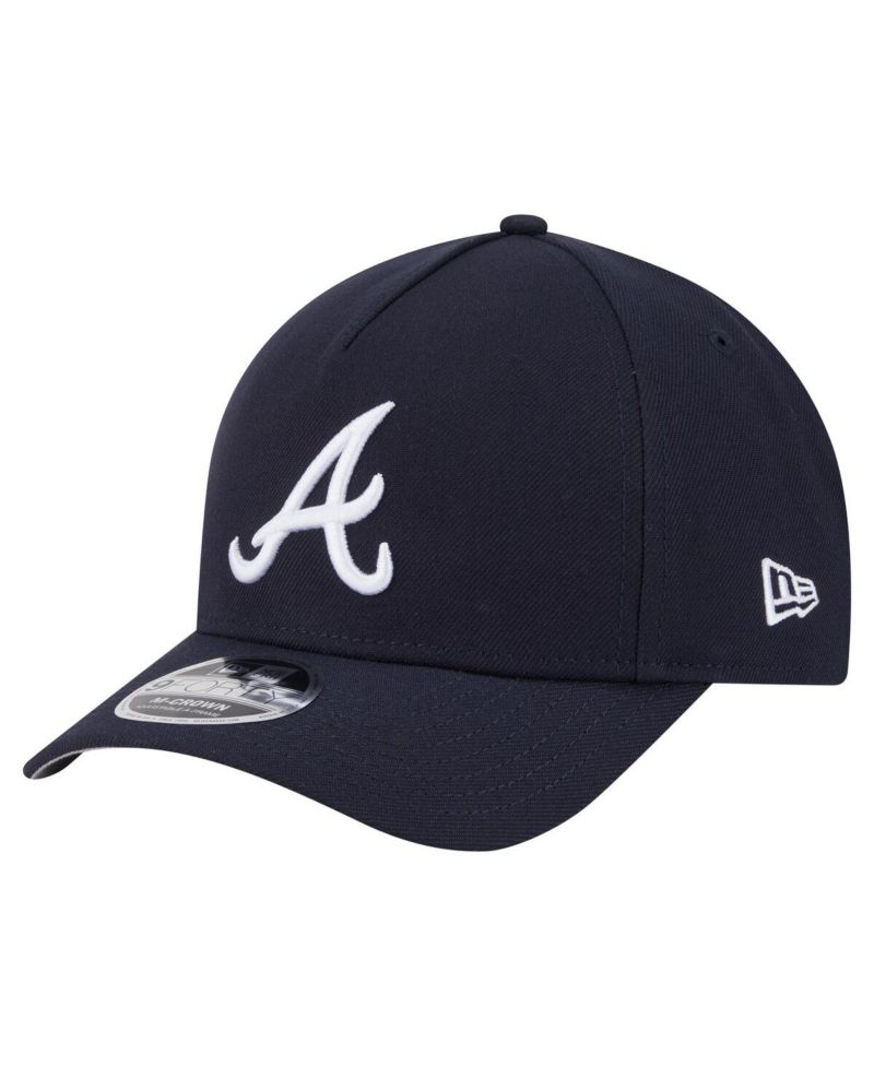Men's Navy Atlanta Braves 9FORTY M-Crown Adjustable Hat